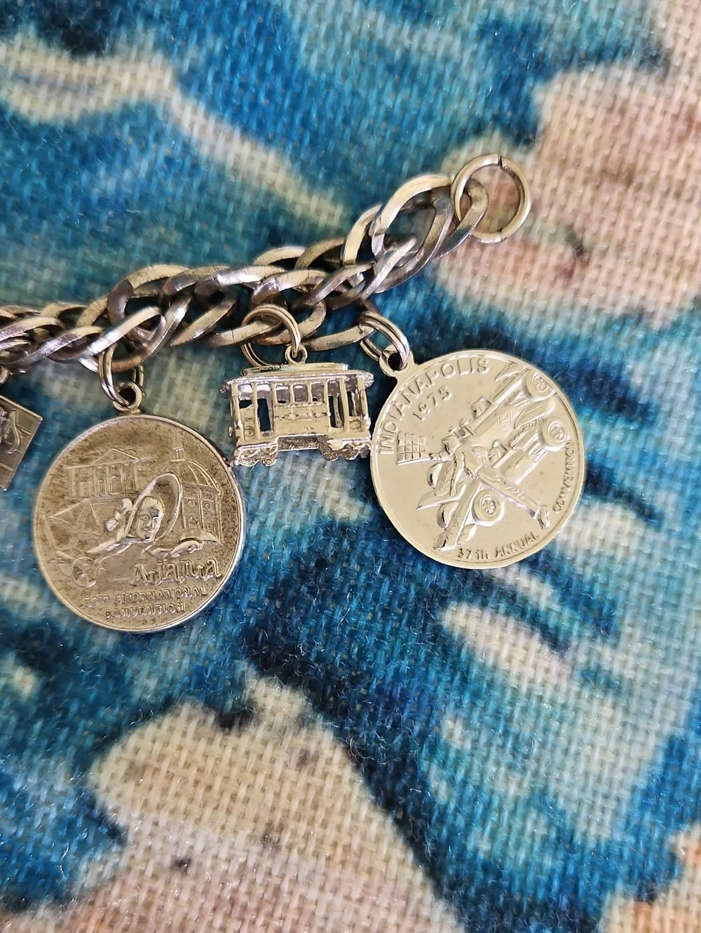 Vintage Sterling Silver Charm Bracelet